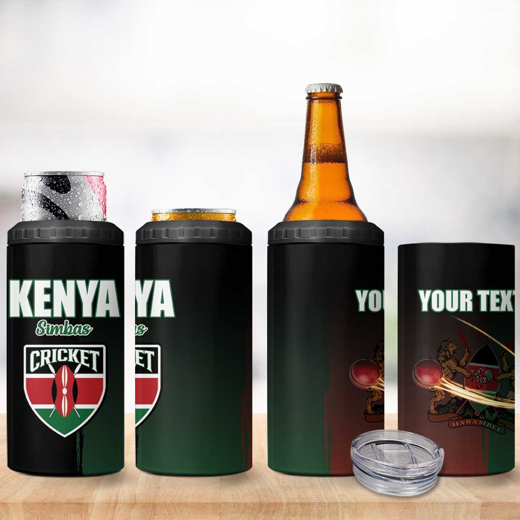 Custom Kenya Cricket 4 in 1 Can Cooler Tumbler Come On Simbas - African Pride