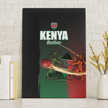 Kenya Cricket Canvas Wall Art Come On Simbas - African Pride