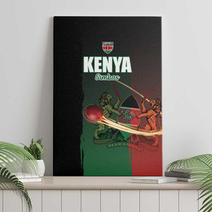 Kenya Cricket Canvas Wall Art Come On Simbas - African Pride