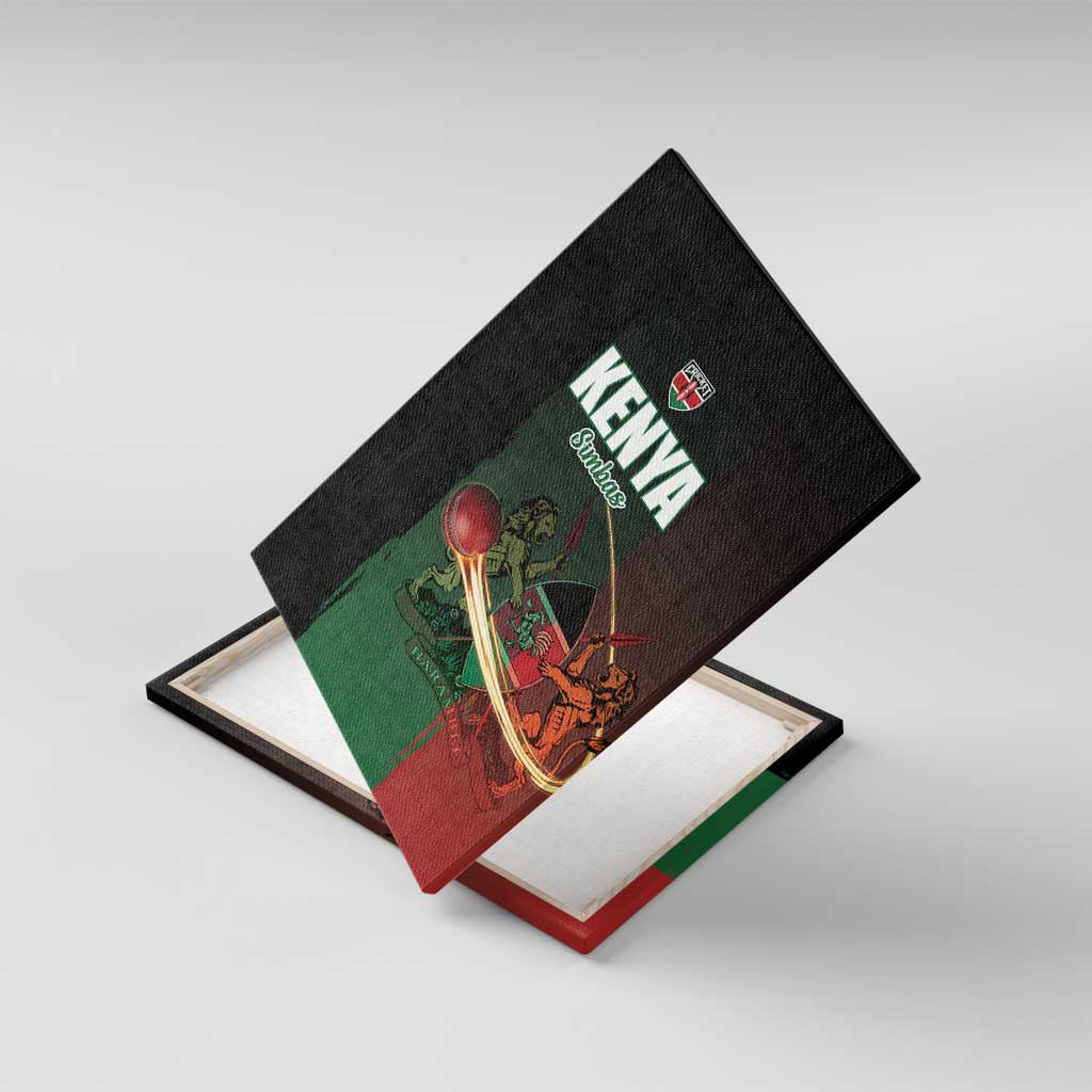 Kenya Cricket Canvas Wall Art Come On Simbas - African Pride