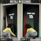 Custom Kenya Cricket Door Cover Go Simbas Go