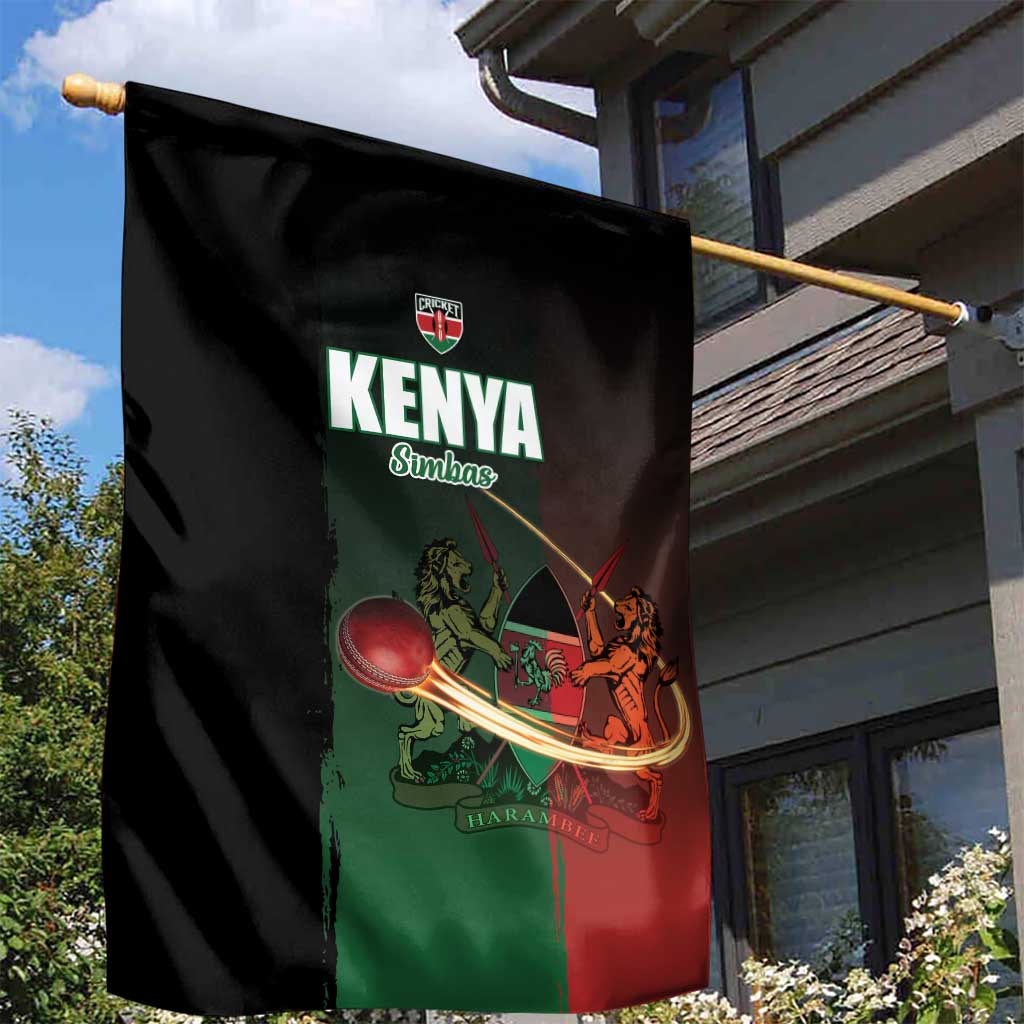 Kenya Cricket Garden Flag Come On Simbas - African Pride