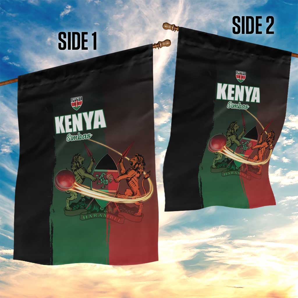 Kenya Cricket Garden Flag Come On Simbas - African Pride