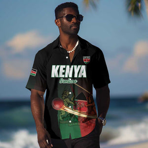 Custom Kenya Cricket Hawaiian Shirt Come On Simbas - African Pride