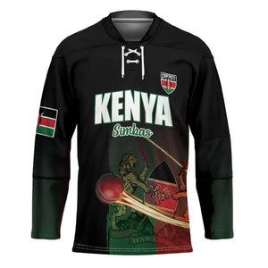 Custom Kenya Cricket Hockey Jersey Go Simbas Go
