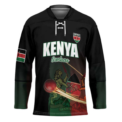 Custom Kenya Cricket Hockey Jersey Go Simbas Go