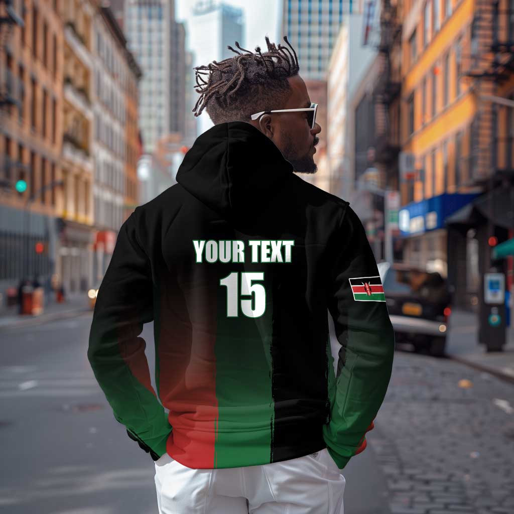 Custom Kenya Cricket Hoodie Come On Simbas - African Pride