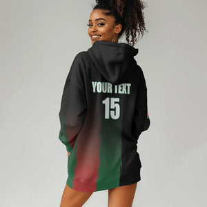 Custom Kenya Cricket Hoodie Dress Come On Simbas - African Pride