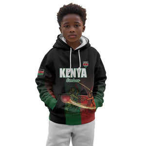 Custom Kenya Cricket Kid Hoodie Come On Simbas - African Pride