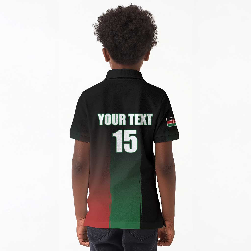 Custom Kenya Cricket Kid Polo Shirt Come On Simbas - African Pride