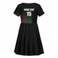 Custom Kenya Cricket Kid Short Sleeve Dress Come On Simbas - African Pride