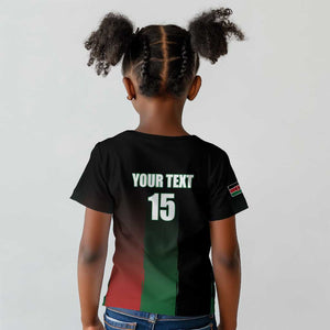 Custom Kenya Cricket Kid T shirt Come On Simbas - African Pride