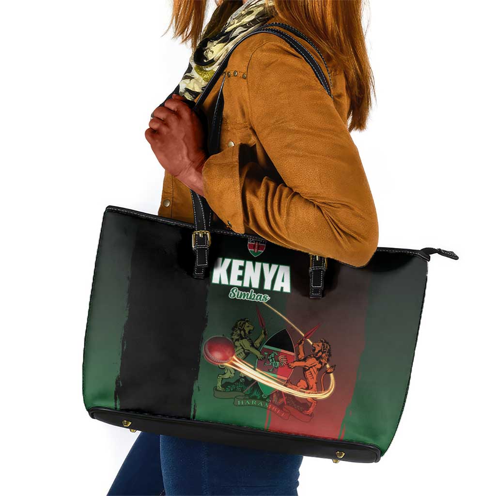 Kenya Cricket Leather Tote Bag Come On Simbas - African Pride