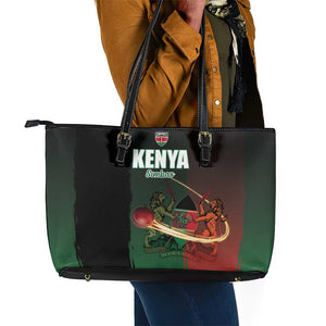 Kenya Cricket Leather Tote Bag Come On Simbas - African Pride
