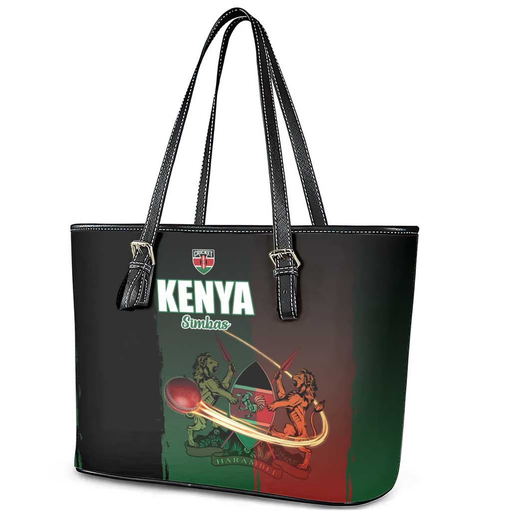 Kenya Cricket Leather Tote Bag Come On Simbas - African Pride