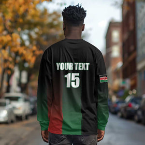 Custom Kenya Cricket Long Sleeve Shirt Come On Simbas - African Pride