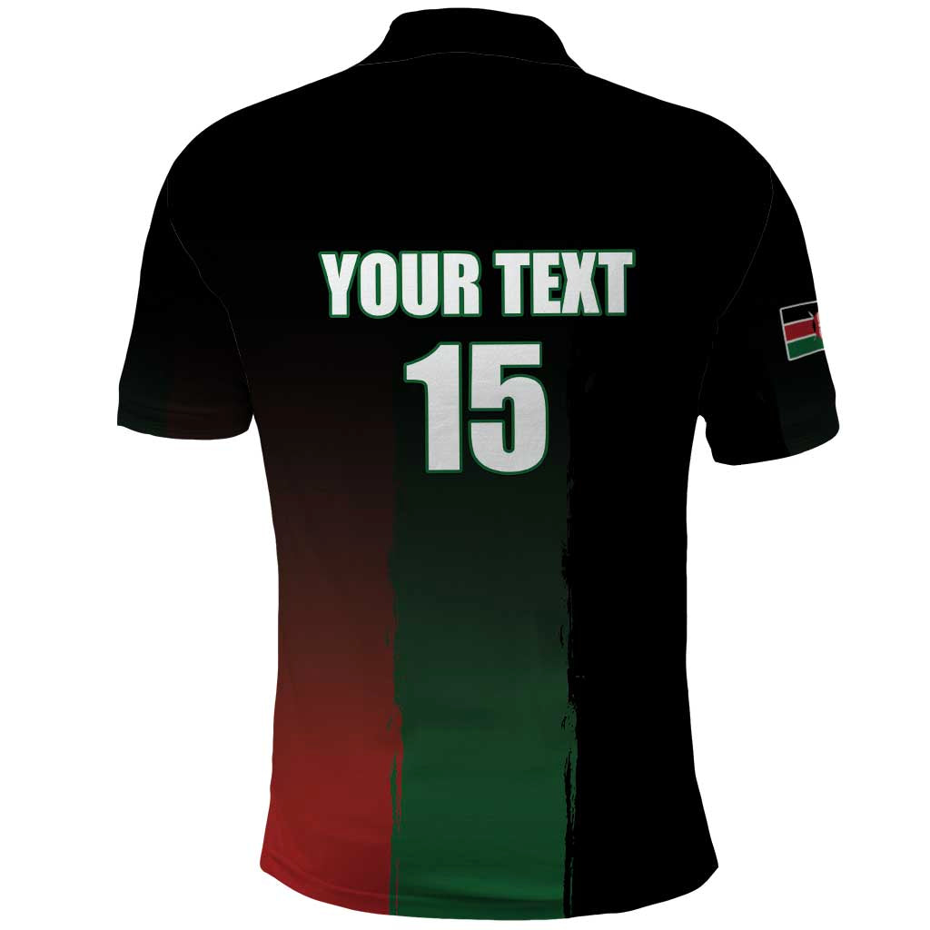 Custom Kenya Cricket Polo Shirt Come On Simbas - African Pride