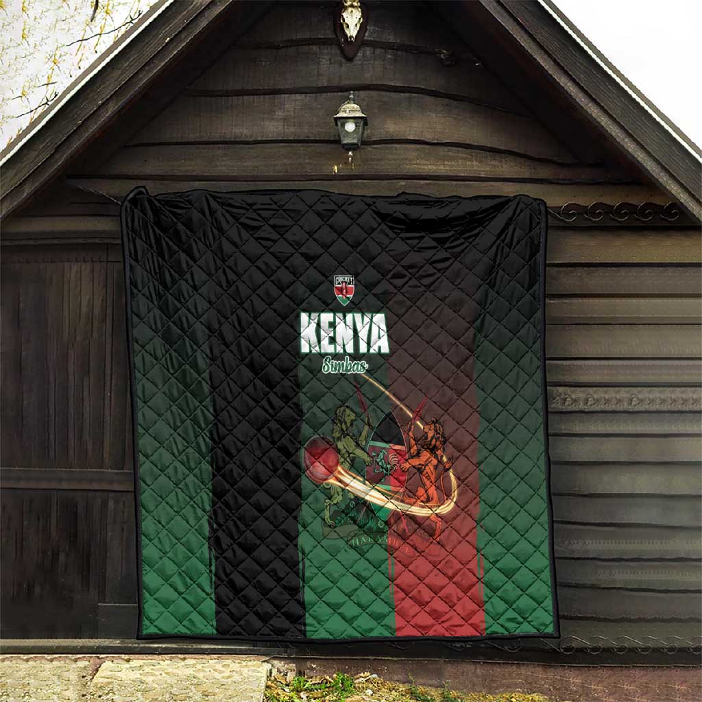 Kenya Cricket Quilt Come On Simbas - African Pride