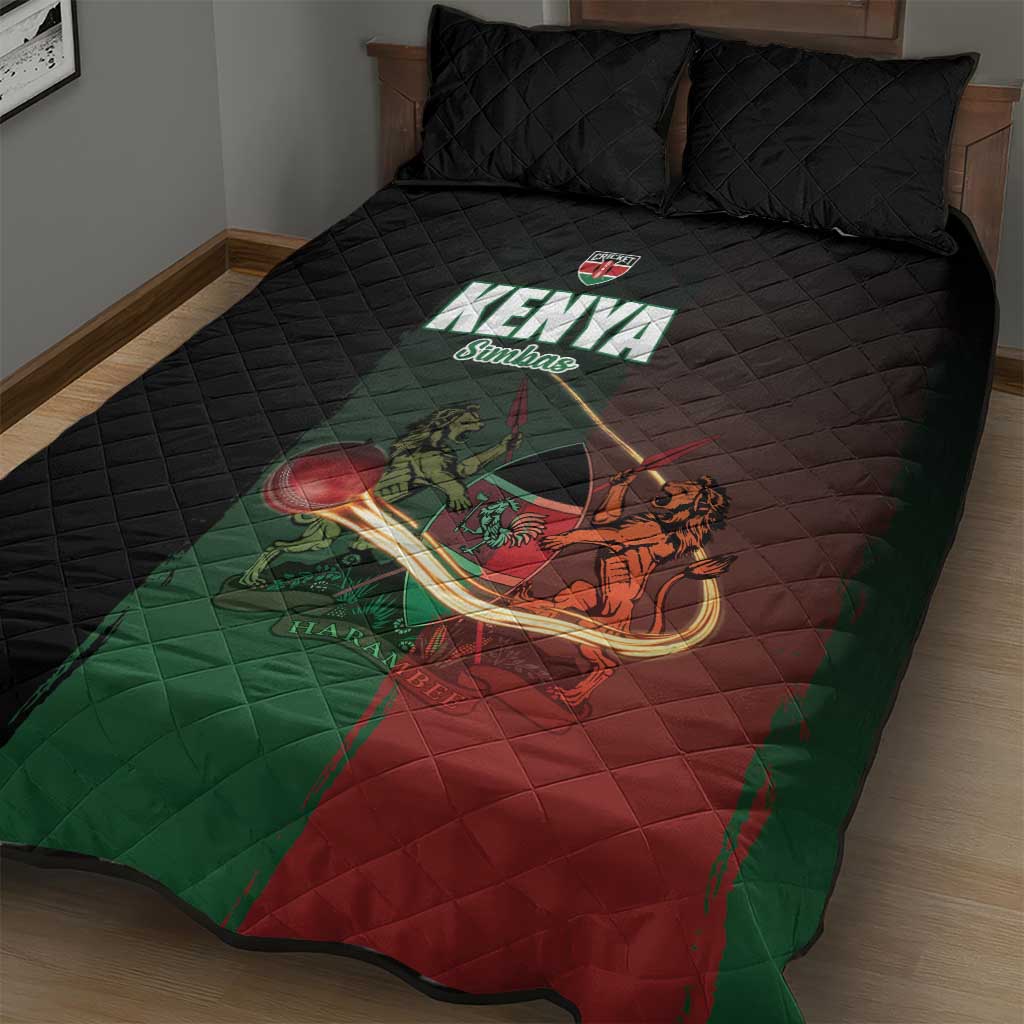 Kenya Cricket Quilt Bed Set Come On Simbas - African Pride