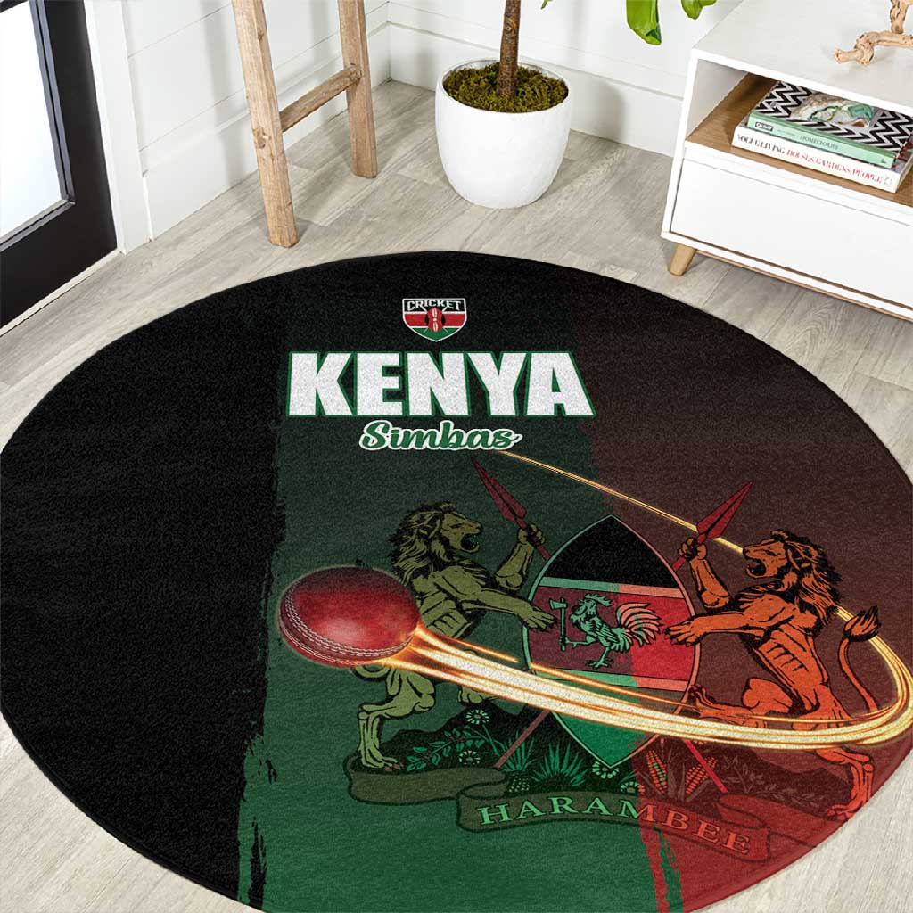 Kenya Cricket Round Carpet Come On Simbas - African Pride