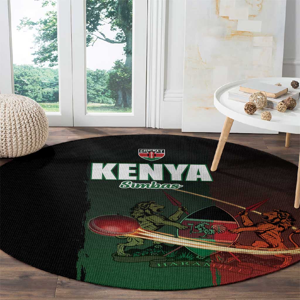 Kenya Cricket Round Carpet Come On Simbas - African Pride