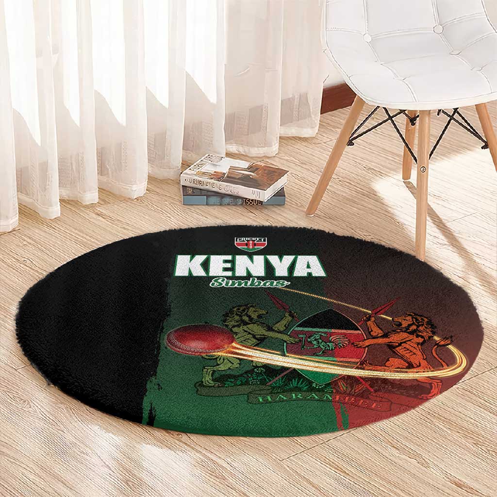 Kenya Cricket Round Carpet Come On Simbas - African Pride