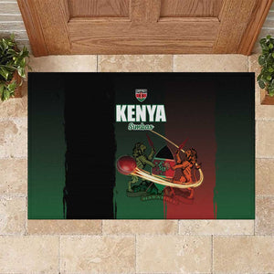 Kenya Cricket Rubber Doormat Come On Simbas - African Pride