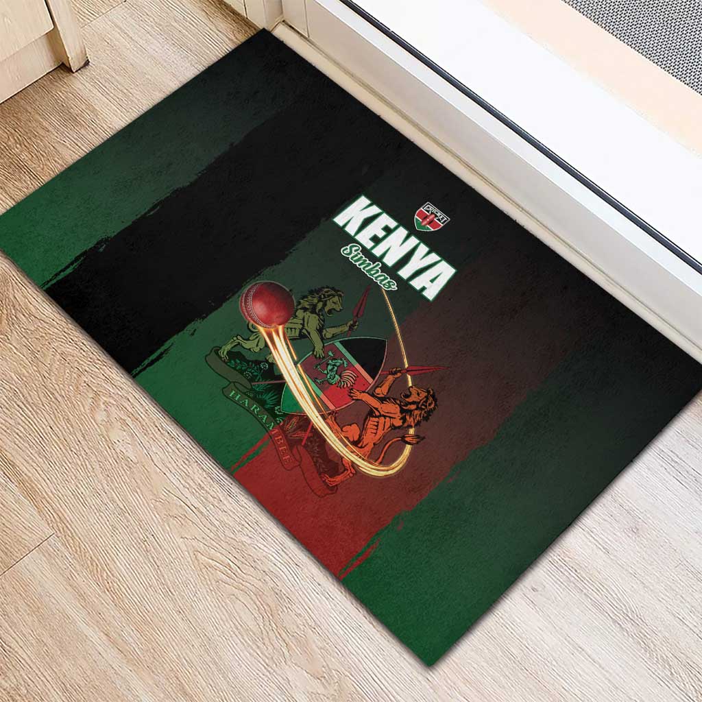 Kenya Cricket Rubber Doormat Come On Simbas - African Pride