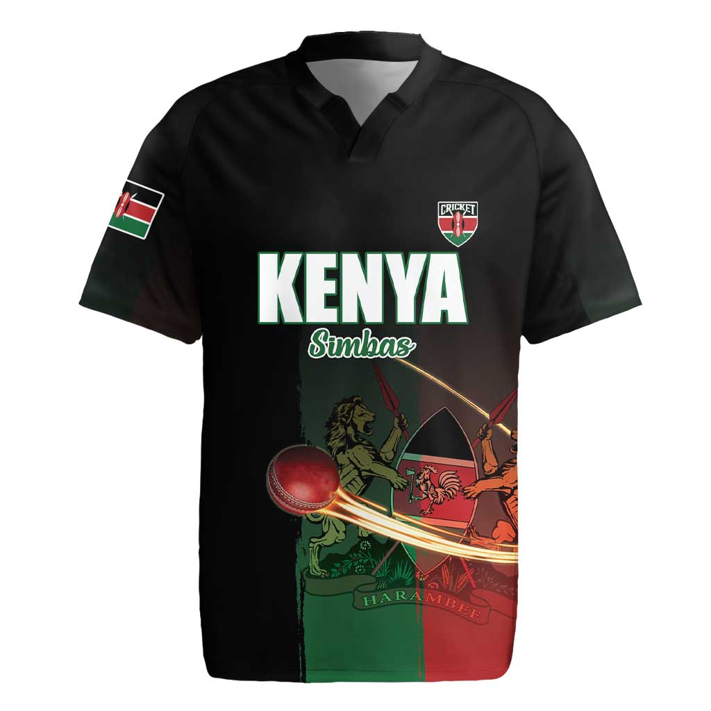 Custom Kenya Cricket Rugby Jersey Come On Simbas - African Pride
