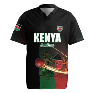 Custom Kenya Cricket Rugby Jersey Come On Simbas - African Pride