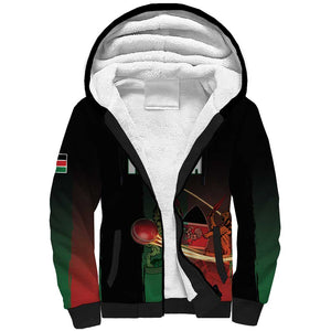 Custom Kenya Cricket Sherpa Hoodie Come On Simbas - African Pride
