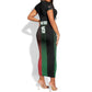 Custom Kenya Cricket Short Sleeve Bodycon Dress Come On Simbas - African Pride