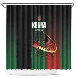 Kenya Cricket Shower Curtain Come On Simbas - African Pride