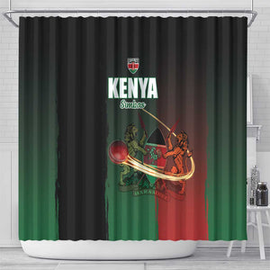 Kenya Cricket Shower Curtain Come On Simbas - African Pride