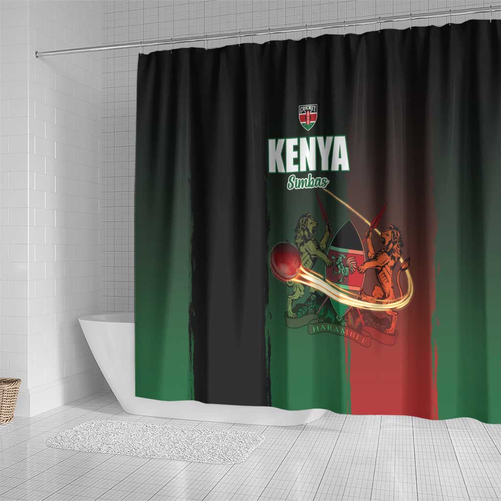 Kenya Cricket Shower Curtain Come On Simbas - African Pride