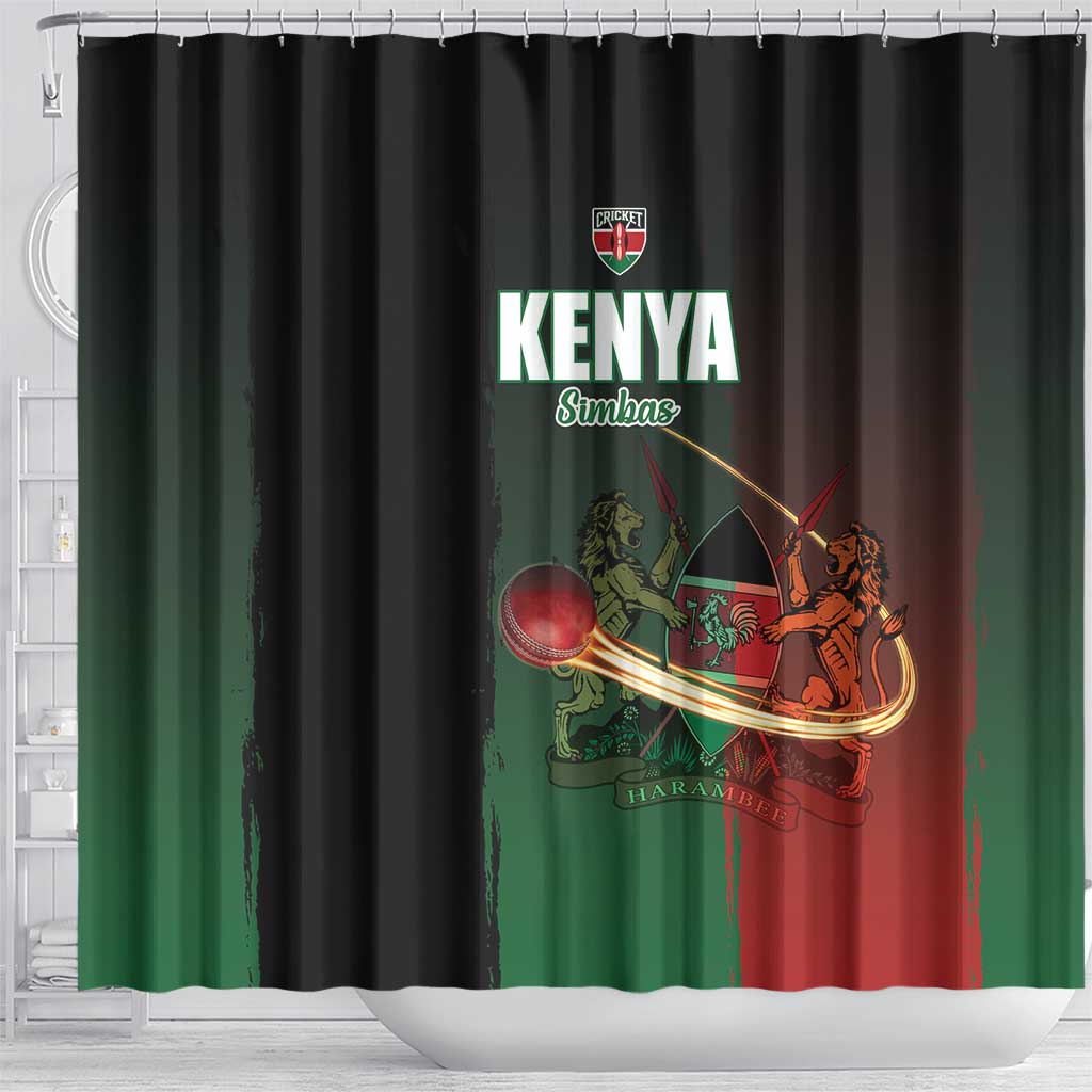 Kenya Cricket Shower Curtain Come On Simbas - African Pride