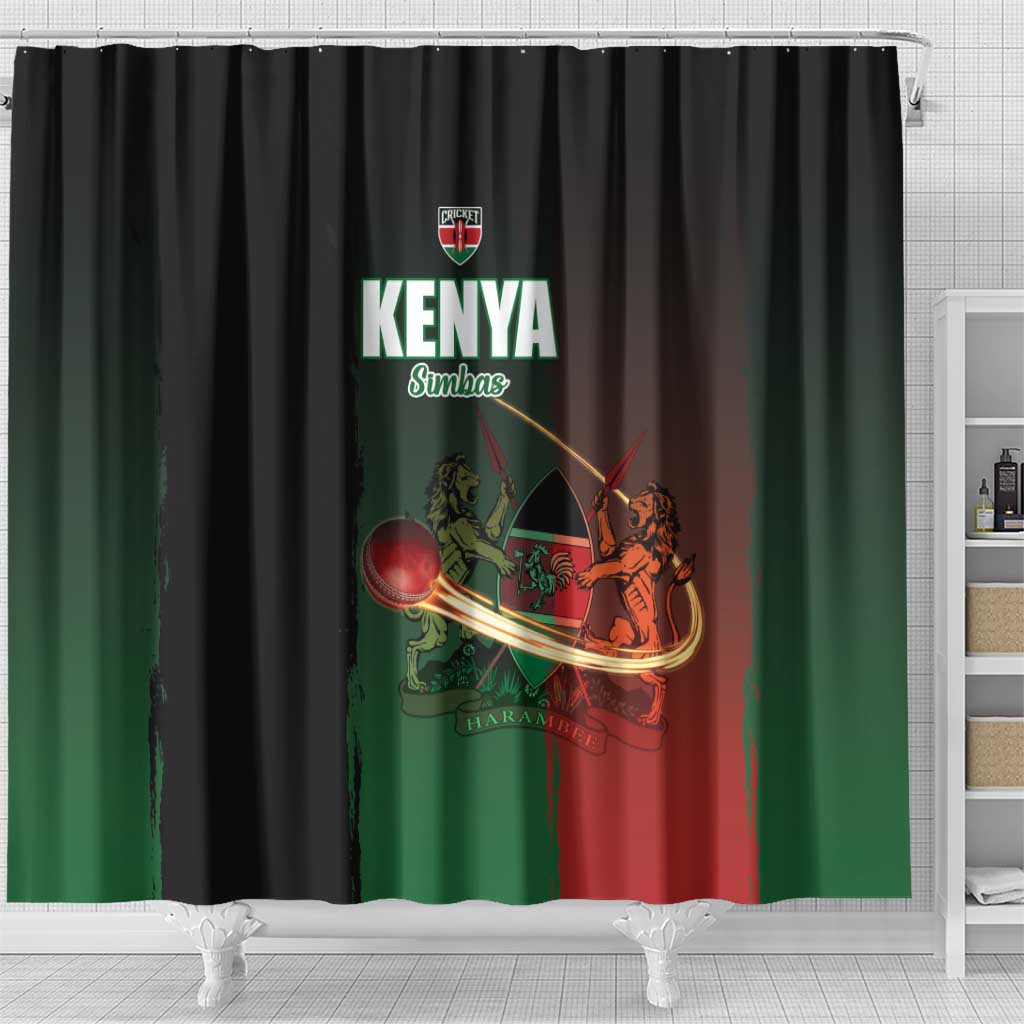 Kenya Cricket Shower Curtain Come On Simbas - African Pride