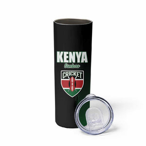 Custom Kenya Cricket Skinny Tumbler Come On Simbas - African Pride