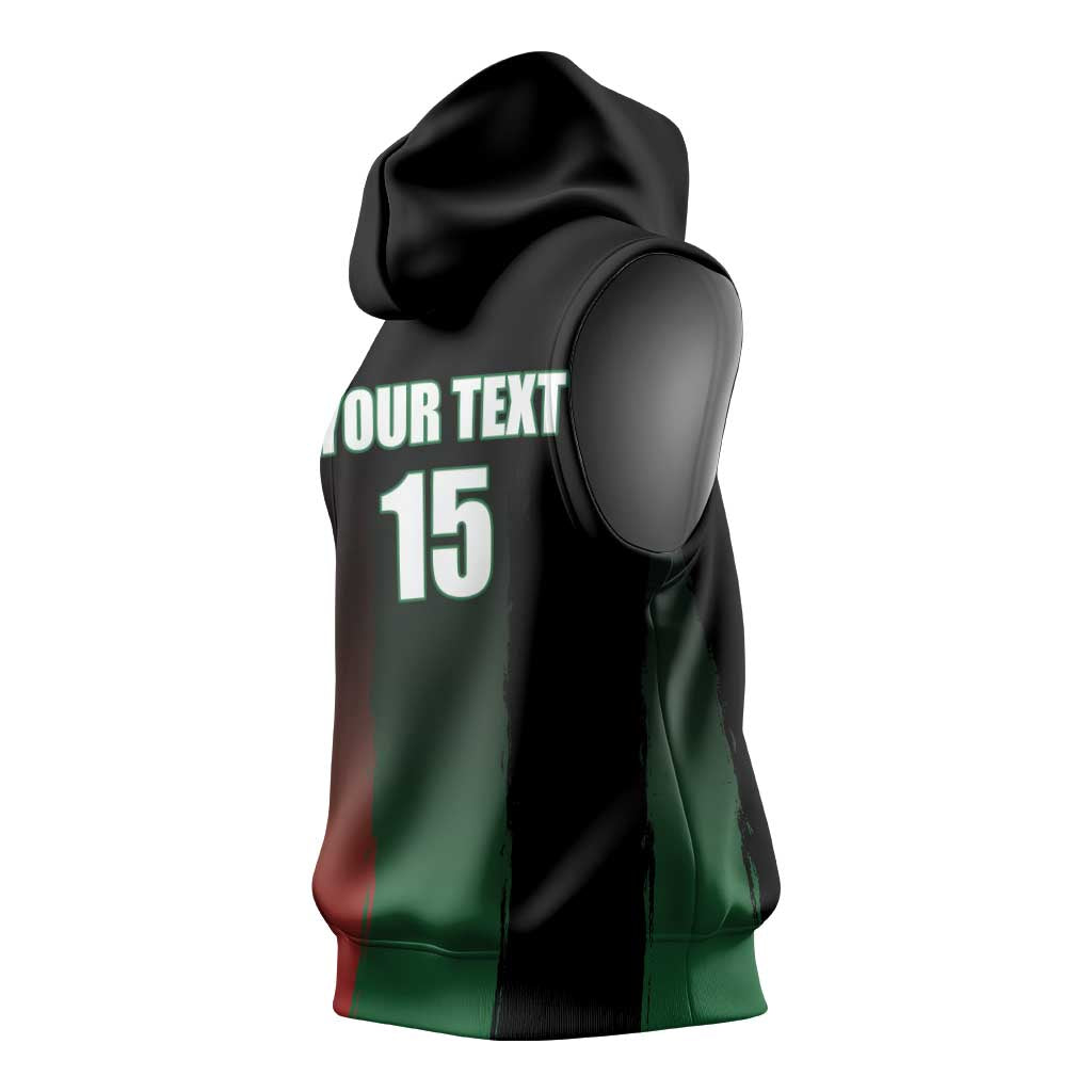 Custom Kenya Cricket Sleeveless Hoodie Come On Simbas - African Pride