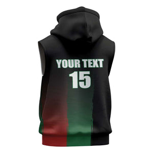 Custom Kenya Cricket Sleeveless Zip Hoodie Come On Simbas - African Pride