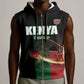 Custom Kenya Cricket Sleeveless Zip Hoodie Come On Simbas - African Pride