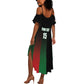 Custom Kenya Cricket Summer Maxi Dress Come On Simbas - African Pride