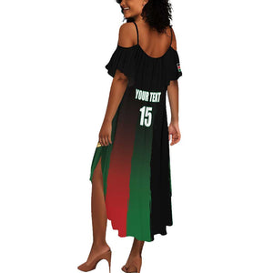 Custom Kenya Cricket Summer Maxi Dress Come On Simbas - African Pride