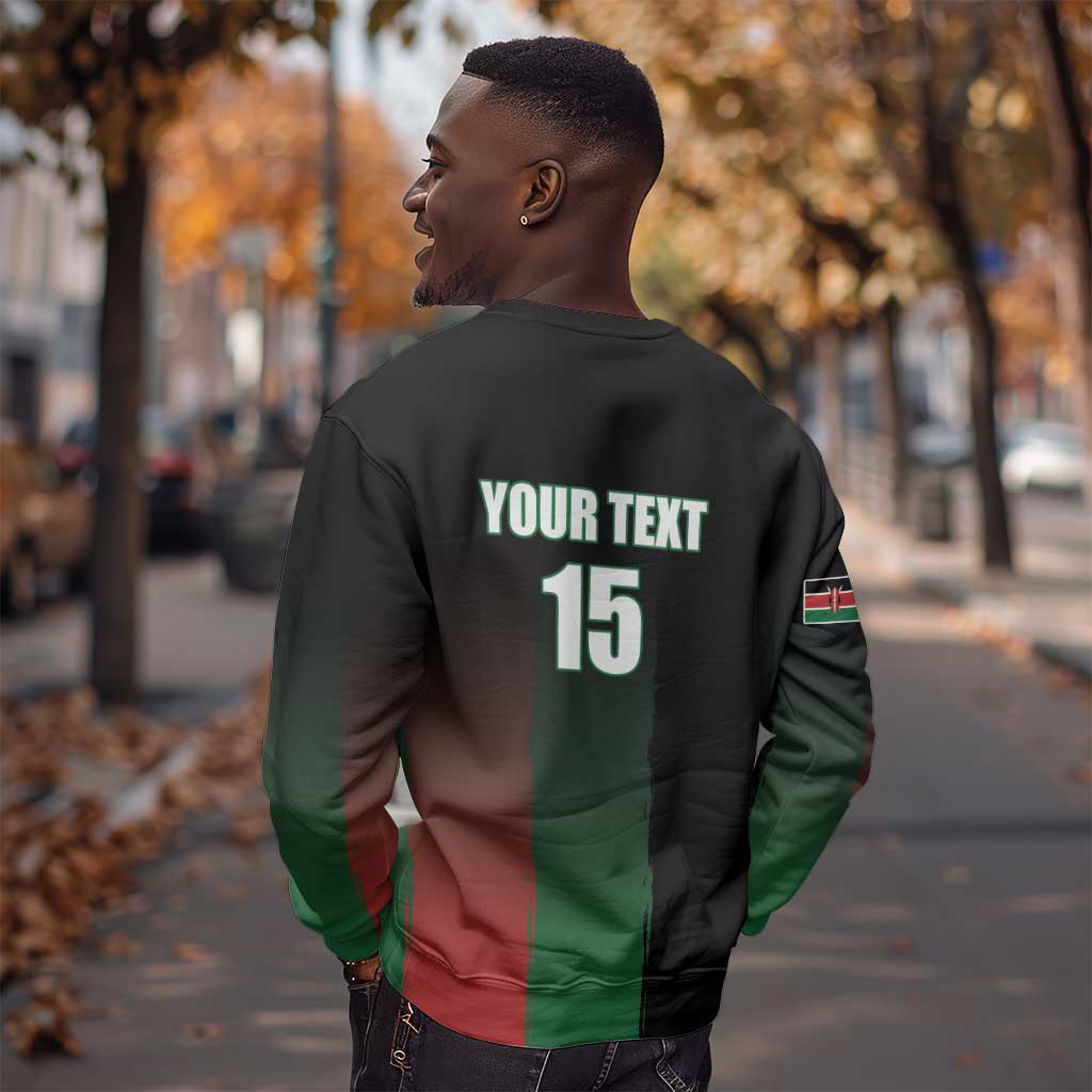 Custom Kenya Cricket Sweatshirt Come On Simbas - African Pride