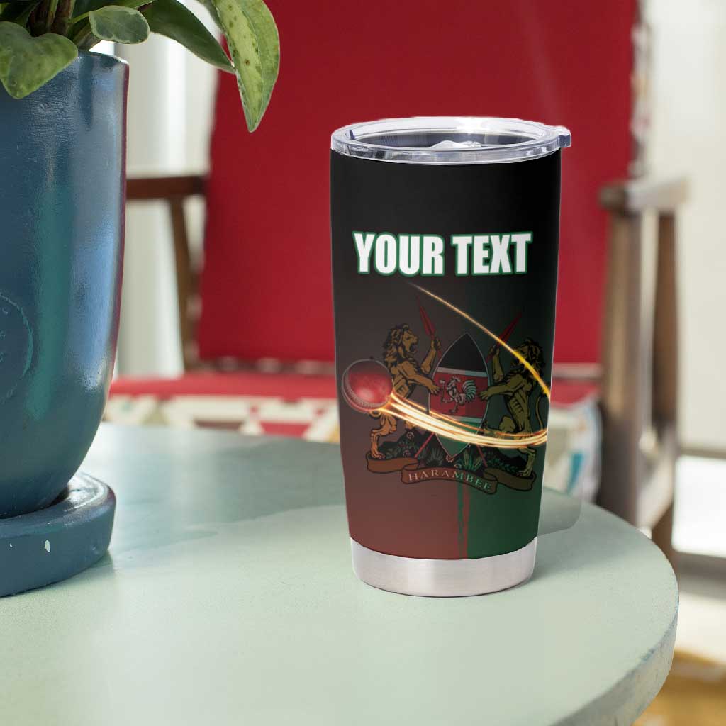 Custom Kenya Cricket Tumbler Cup Come On Simbas - African Pride