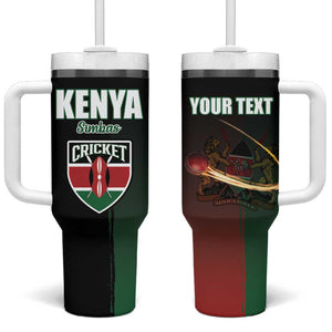 Custom Kenya Cricket Tumbler With Handle Come On Simbas - African Pride