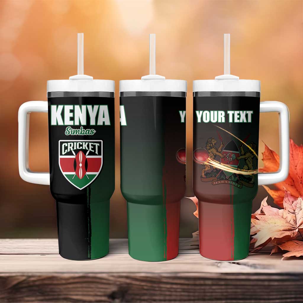 Custom Kenya Cricket Tumbler With Handle Come On Simbas - African Pride