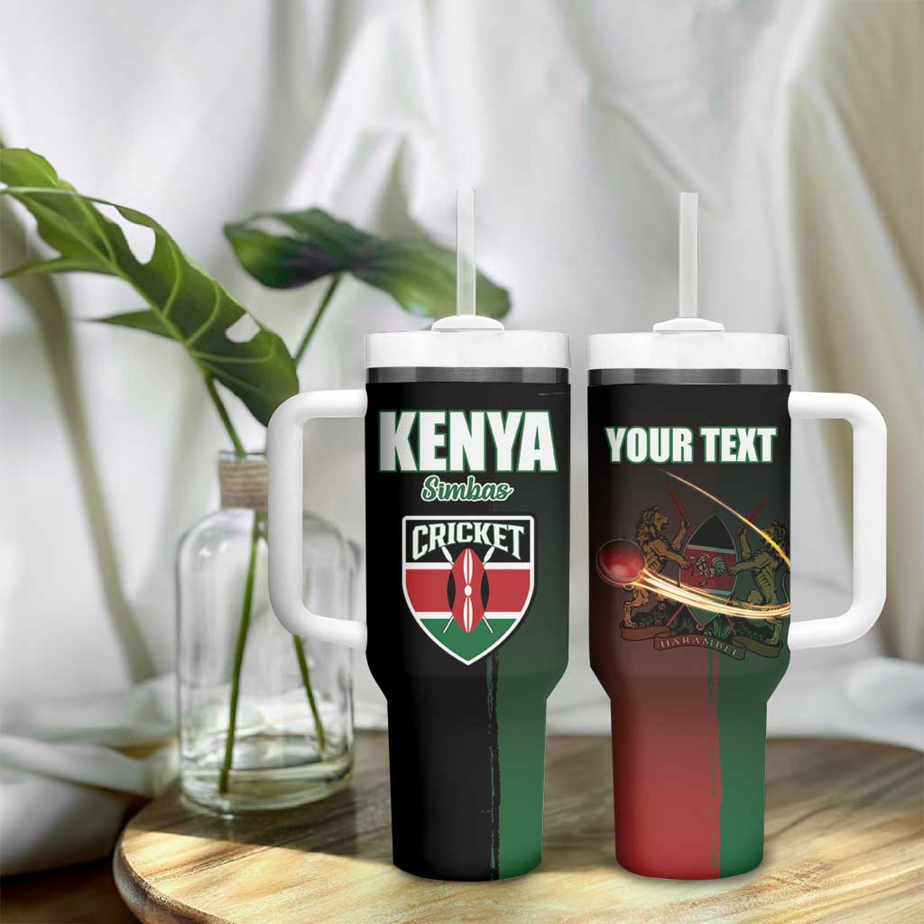 Custom Kenya Cricket Tumbler With Handle Come On Simbas - African Pride