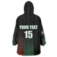 Custom Kenya Cricket Wearable Blanket Hoodie Come On Simbas - African Pride