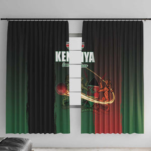 Kenya Cricket Window Curtain Come On Simbas - African Pride
